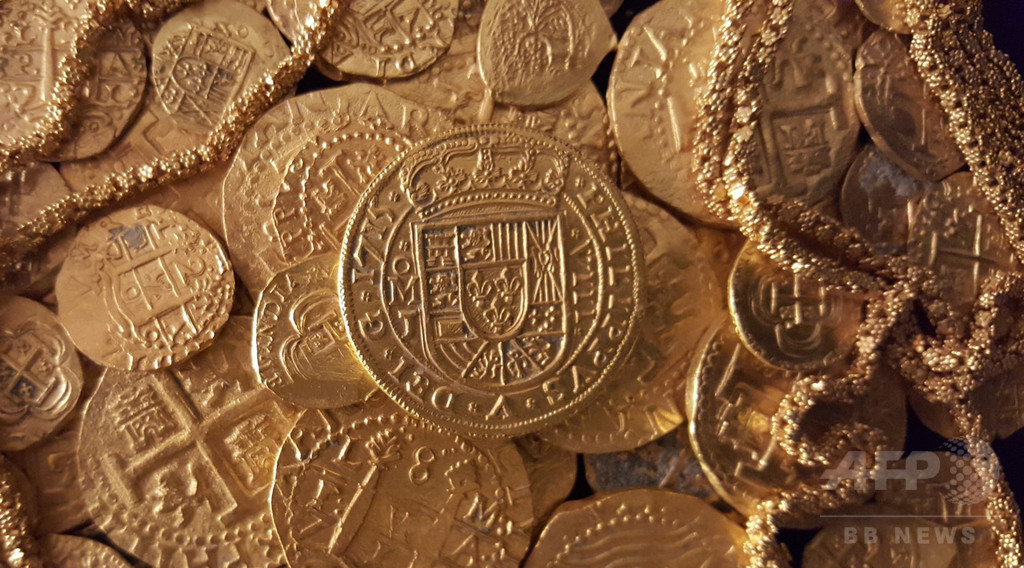 米フロリダ沖の難破船から金貨350枚、約5.6億円相当 米フロリダ沖の難破船から金貨350枚、約5.6億円相当