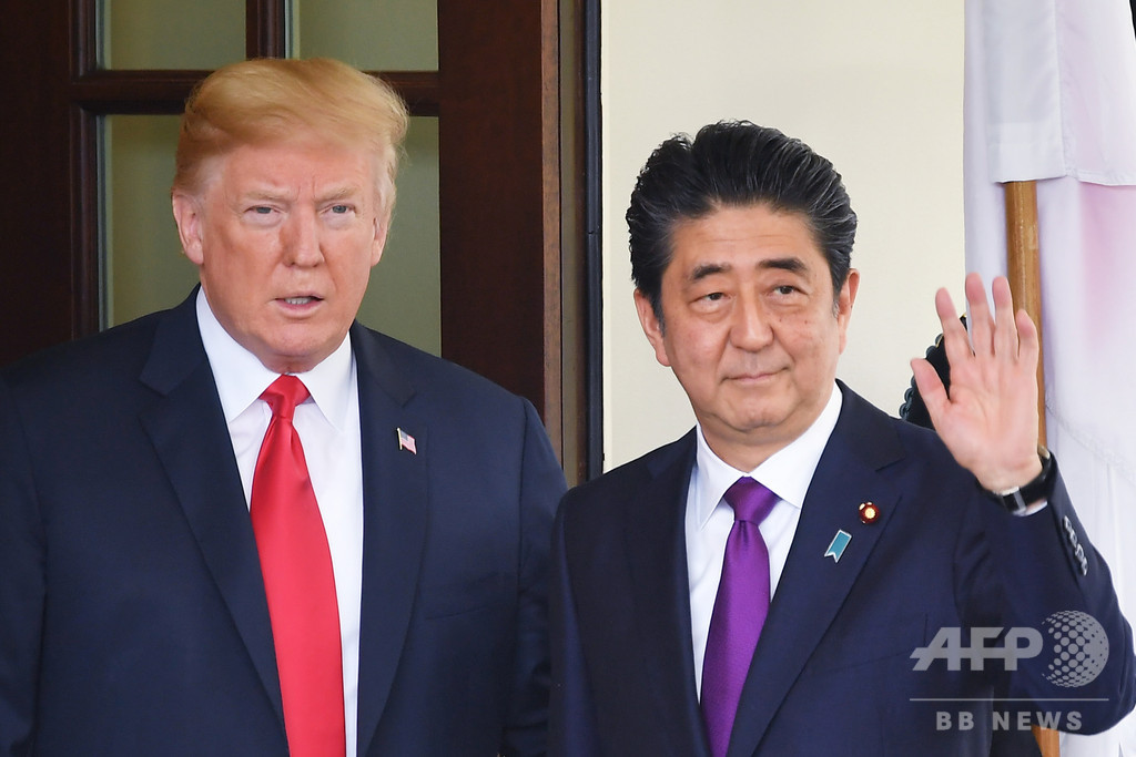 トランプ大統領、安倍首相の「大きな勝利」に祝意 総裁3選で トランプ大統領、安倍首相の「大きな勝利」に祝意 総裁3選で