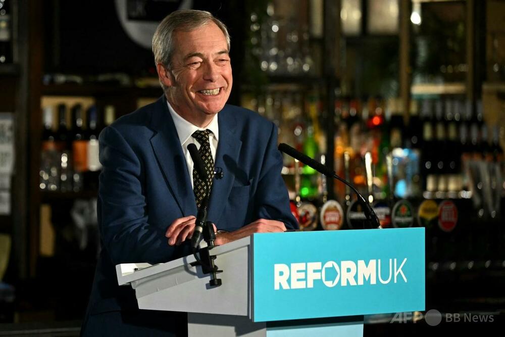 反移民の「リフォームUK」政党支持率で圧倒的な首位、 SNSにAI生成の広告動画が氾濫 英