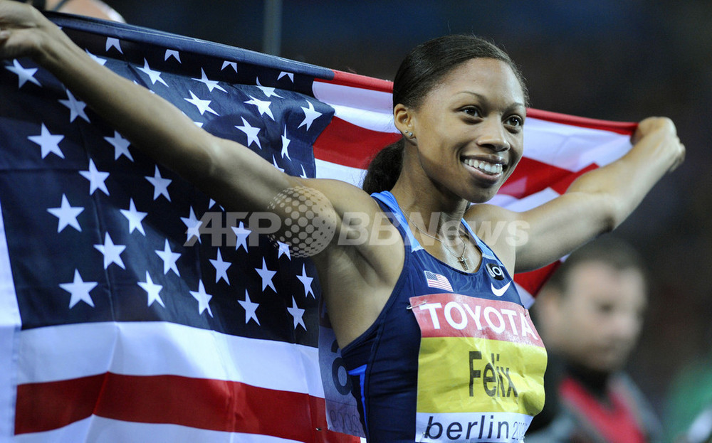 アリソン・フェリックス 女子200メートル3連覇、世界陸上