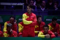 男子テニス、国別対抗戦デビスカップ決勝、カナダ対スペイン。戦況を見つめるスペインのラファエル・ナダル（2019年11月24日撮影）。(c)JAVIER SORIANO / AFP