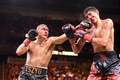 ボクシング、WBC・WBO世界スーパーウエルター級タイトルマッチ。対戦するティム・チュー（左）とセバスチャン・フンドラ（2024年3月30日撮影）。(c)Steve Marcus/Getty Images/AFP