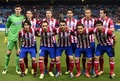 サッカー欧州チャンピオンズリーグ2013-14（UEFA Champions League 2013-14）グループG第4節、アトレティコ・マドリード（Atletico de Madrid）対オーストリア・ウィーン（Austria Vienna）。試合前の写真撮影に臨むアトレティコ・マドリードの選手（2013年11月6日撮影）。(c)AFP/JAVIER SORIANO