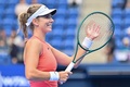 女子テニス、東レ・パンパシフィック・オープン、シングルス準々決勝。勝利を喜ぶケイティ・ボールター（2024年10月25日撮影）。(c)Richard A. Brooks / AFP