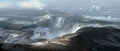 ドーバー海峡形成以前の氷河期に英国とフランスをつないでいた地峡を描いた想像図。ネイチャー・パブリッシング公開（2017年4月3日提供）。(c)AFP/NATURE PUBLISHING/IMPERIAL COLLEGE LONDON/CHASE  STONE