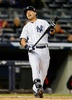 14MLB、ニューヨーク・ヤンキース（New York Yankees）対ボルチモア・オリオールズ（Baltimore Orioles）。8回の打席で打ち取られたニューヨーク・ヤンキースのジャコビー・エルスバリー（Jacoby Ellsbury、2014年4月9日撮影）。(c)AFP/Getty Images/Jim McIsaac