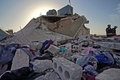シリア北西部イドリブ県アトメで、米軍特殊部隊の襲撃を受けた民家（2022年2月3日撮影）。(c)Muhammad HAJ KADOUR / AFP
