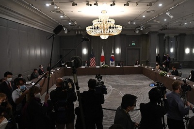日米韓外相会談 北朝鮮問題で協力を表明