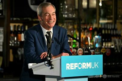 反移民の「リフォームUK」政党支持率で圧倒的な首位、 SNSにAI生成の広告動画が氾濫 英