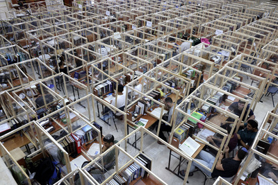 【今日の1枚】個室風？ コロナ対策と勉強