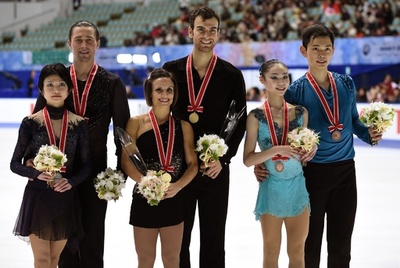 カナダ組が圧巻の演技でペアを制す、NHK杯