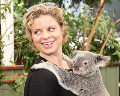 クライシュテルスがコアラと交流