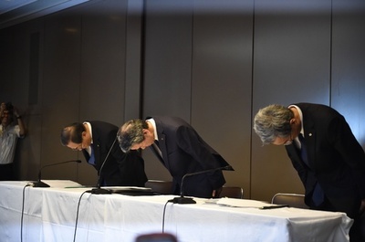 東芝、社長ら経営幹部が辞任 不正会計問題で