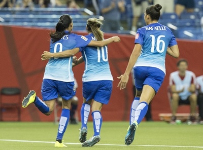 ブラジル、アウベスの得点でベスト16進出 女子サッカーW杯