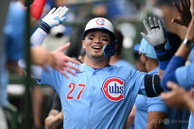 カブスが1試合8本塁打の球団新、鈴木誠也の24号皮切りに
