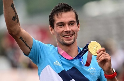 ログリッチが男子個人タイムトライアルで金メダル 東京五輪