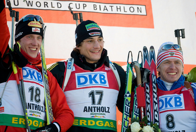 シュテファン 男子15キロメートル・マススタートで初優勝を飾る、バイアスロンW杯