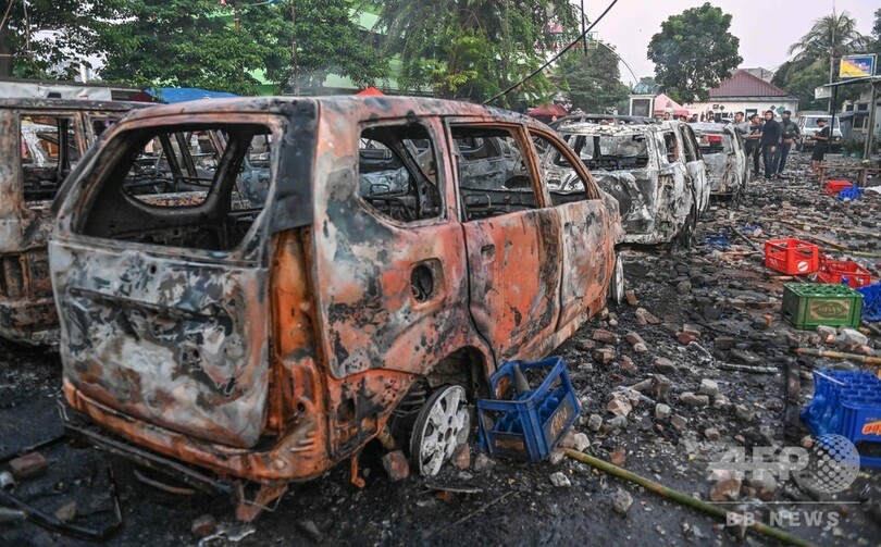 大統領再選への抗議デモで6人死亡 インドネシア首都