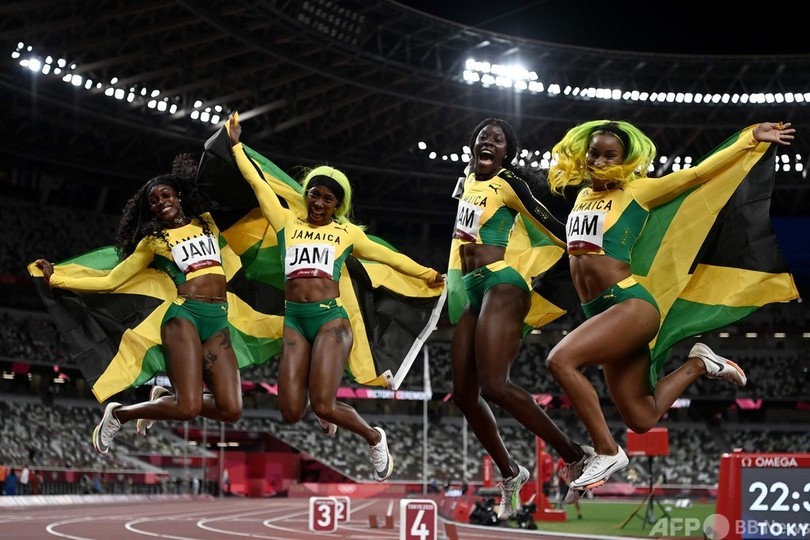 ジャマイカが女子400mリレー制覇 トンプソンヘラ3冠達成 写真5枚 国際ニュース Afpbb News