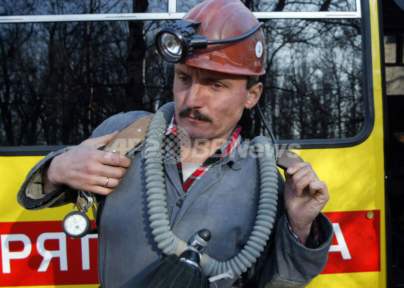 ウクライナ東部の炭鉱でガス爆発、死者33人に