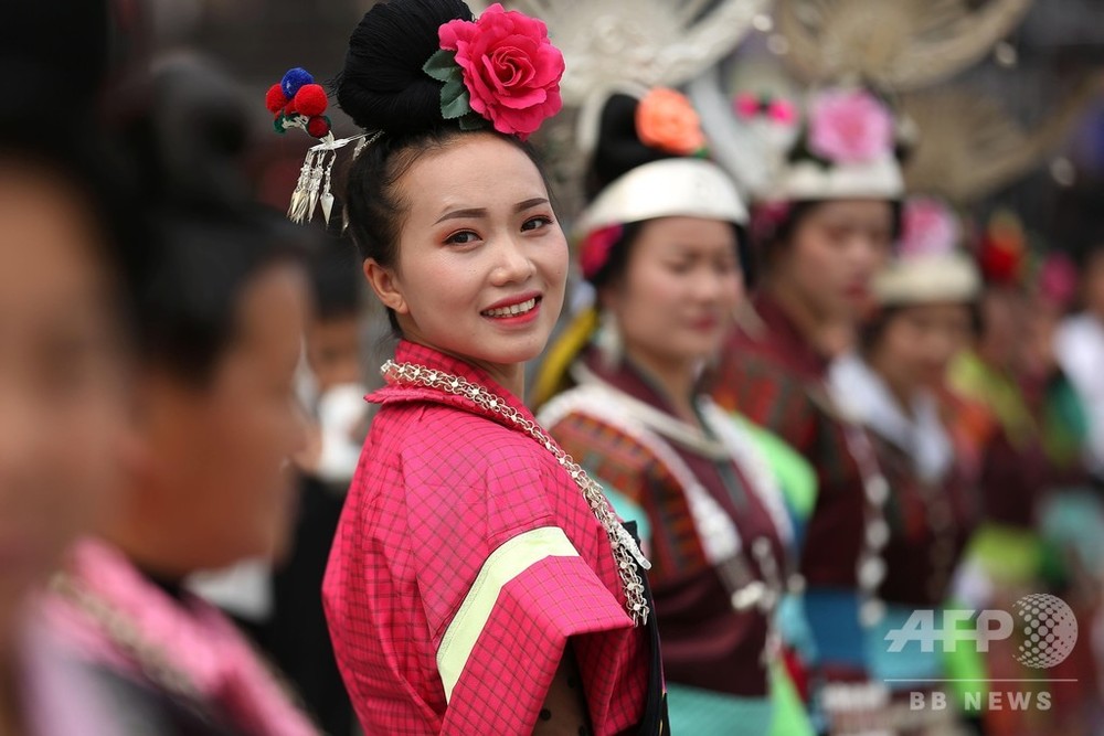 少数民族の演舞 中国・貴州丹寨 写真6枚 国際ニュース：AFPBB News
