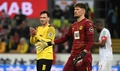 21-22ドイツ・ブンデスリーガ1部第27節、ケルン対ボルシア・ドルトムント。試合に臨むボルシア・ドルトムントのGKグレゴール・コベル（右）とマッツ・フンメルス（2022年3月20日撮影）。(c) Ina FASSBENDER / AFP