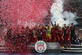 UEFAスーパーカップ、リバプール対チェルシー。優勝を喜ぶリバプールの選手（2019年8月14日撮影）。(c)OZAN KOSE / AFP