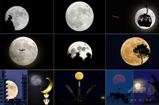 写真特集】「超スーパームーン」 世界各地で観測 写真34枚 国際