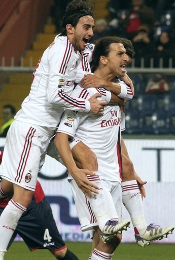 ACミランがジェノアに勝利