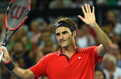 フェデラー4強入り、試合時間39分で圧勝 ブリスベーン国際