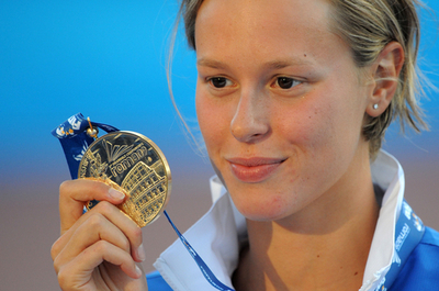 ペレグリニ 女子200メートル自由形を世界新で制す、世界水泳