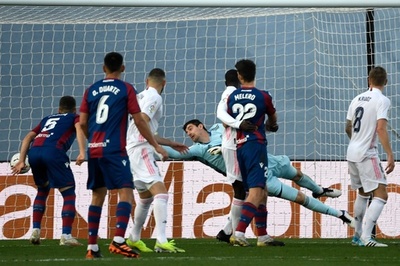 レアルがレバンテに黒星、首位アトレティコに独走のチャンス