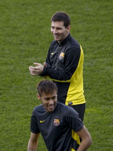 FCバルセロナ、アトレティコとの第2戦に向けて最終調整 欧州CL