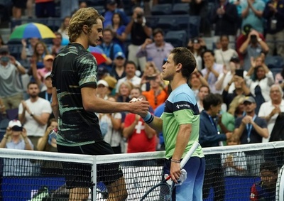 ズベレフが全米OP16強止まり、ベレッティーニは伊勢42年ぶり8強