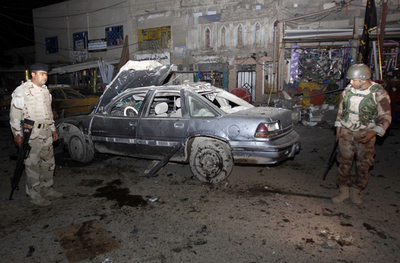 南部バスラで爆弾攻撃3回連続、19人死亡 イラク