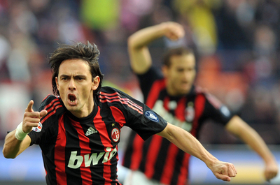 ACミラン インザーギのハットトリックでアタランタに快勝