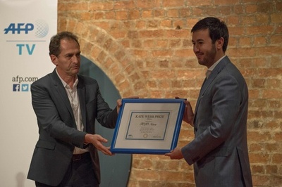 AFPケイト・ウェブ賞、アフガン独立系テレビ局に