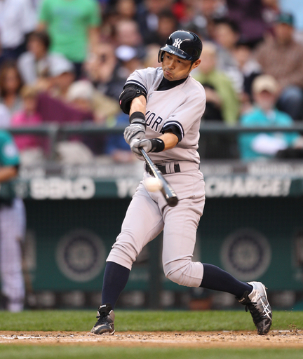 ヤンキースのイチローがマリナーズ戦で1安打、黒田が10勝目 写真