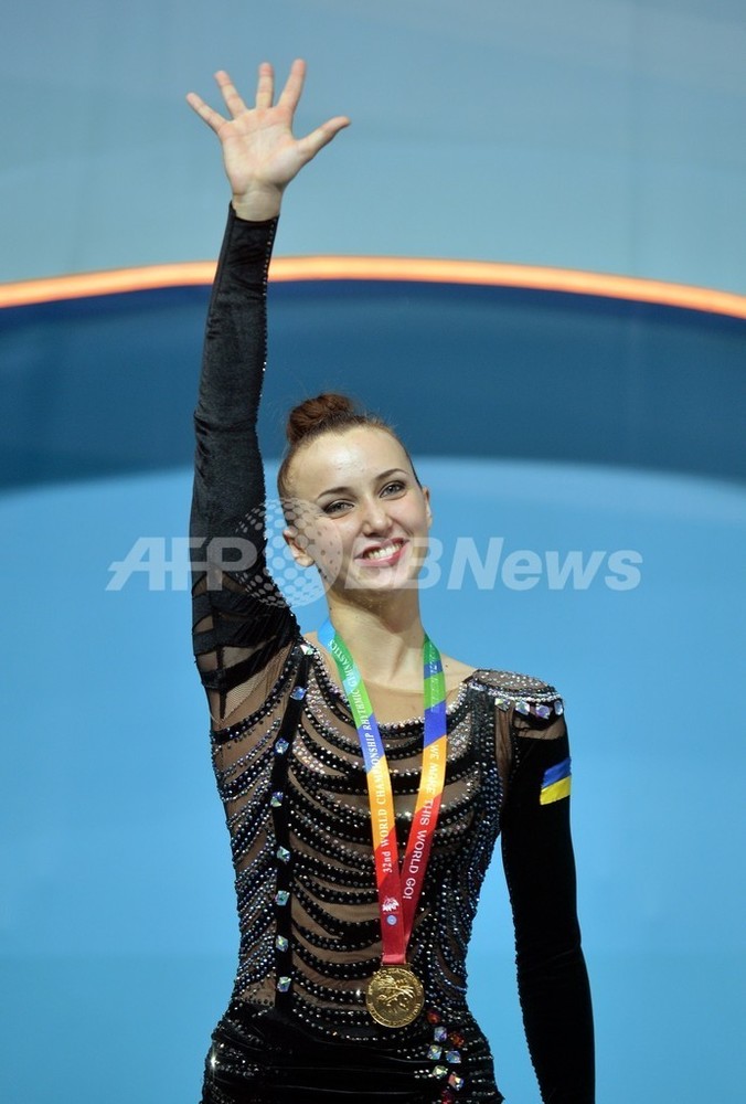 新体操世界選手権で珍事 ウクライナ選手の表彰式でロシア国歌流れる 写真1枚 国際ニュース Afpbb News