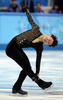 ソチ冬季五輪、フィギュアスケート男子シングル・ショートプログラム（SP）。演技に臨むデニス・テン（Denis Ten、2014年2月13日撮影）。(c)AFP/JUNG YEON-JE