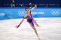 北京冬季五輪、フィギュアスケート女子シングル・ショートプログラム（SP）に臨むロシア五輪委員会（ROC）のカミラ・ワリエワ（2022年2月15日撮影）。(c)Manan VATSYAYANA / AFP