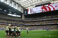 日本、W杯16強ならず 王国ブラジルに逆転負け サッカーW杯北中米大会・決勝トーナメント1回戦、ブラジル対日本。ゴールを喜ぶ日本の選手(2026年6月29日撮影)。(c)Paul ELLIS / AFP