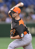 第3回ワールド・ベースボール・クラシック（2013 World Baseball Classic、WBC）は12日、東京で2次ラウンドの1位決定戦が行われ、大会3連覇を狙う日本は10-6でオランダを下し、2次ラウンド首位通過を決めた。

先発登板するオランダのダビド・ベルクマン（David Bergman、2013年3月12日撮影）。(c)AFP/KAZUHIRO NOGI
