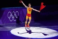 平昌冬季五輪、フィギュアスケートのエキシビションに臨むハビエル・フェルナンデス（2018年2月25日撮影）。(c)AFP/Mladen ANTONOV