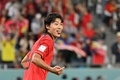 サッカーW杯カタール大会、グループH、韓国対ガーナ。チーム1点目のゴールを喜ぶ韓国の曹圭成（2022年11月28日撮影）。(c)JUNG Yeon-je / AFP