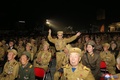 北朝鮮の平壌で、朝鮮戦争の「戦勝記念日」を祝う式典に参加する退役軍人ら。朝鮮中央通信（KCNA）提供（2022年7月27日撮影、28日公開）。(c)AFP PHOTO/KCNA VIA KNS