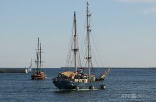 ガザ支援船団、無人機らしき攻撃を主張 チュニジア当局「検知せず」