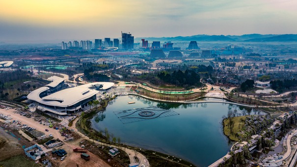 中国・成都世界園芸博、メイン会場の中心施設が完成 写真8枚