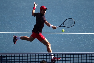 ジョコビッチ、ダブルスは初戦敗退 初出場の楽天ジャパンOP