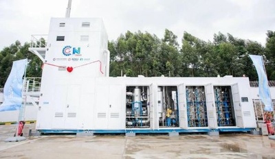 中国初のスキッドマウント型天然ガスによる水素製造装置が稼働